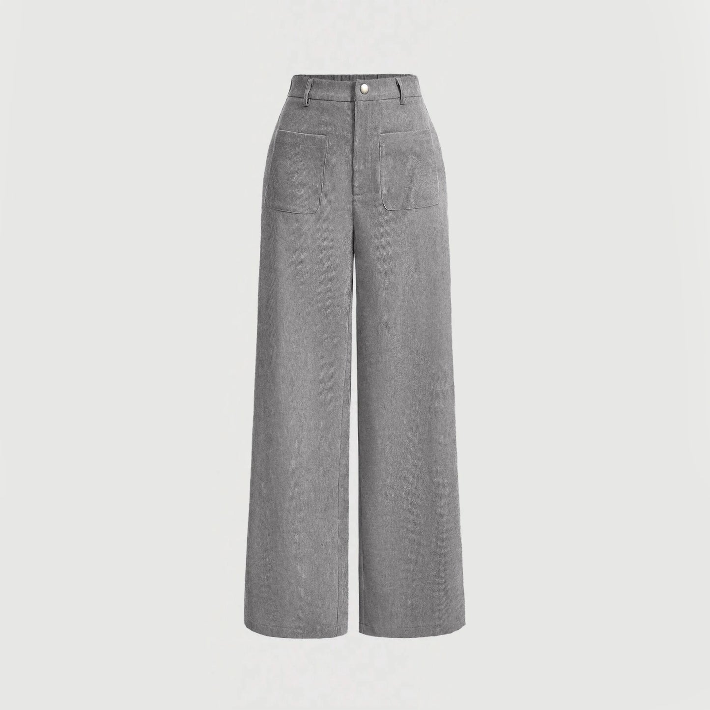 Mia Muse Women's High Waist Casual Pants Retro Vintage Pocket Full Length All Season Multi-Occasion Trousers
