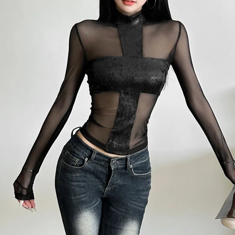 Mesh Edge Top - Livellia