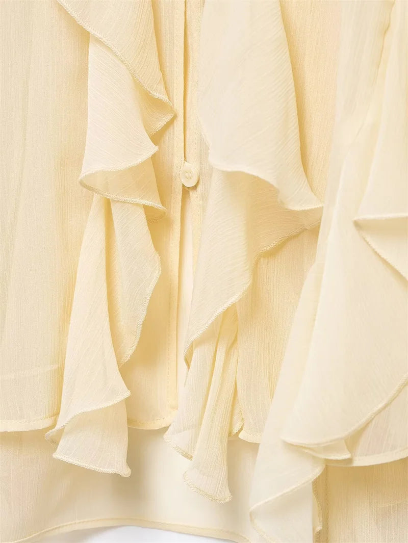 Whisper Ruffle Top - Livellia