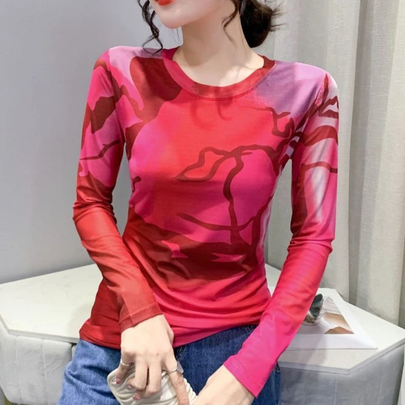 Mesh Graphic Tee - Livellia