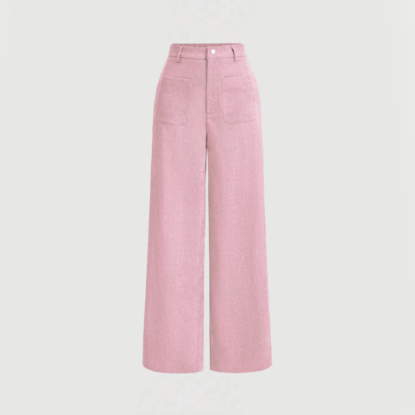 Mia Muse Women's High Waist Casual Pants Retro Vintage Pocket Full Length All Season Multi-Occasion Trousers