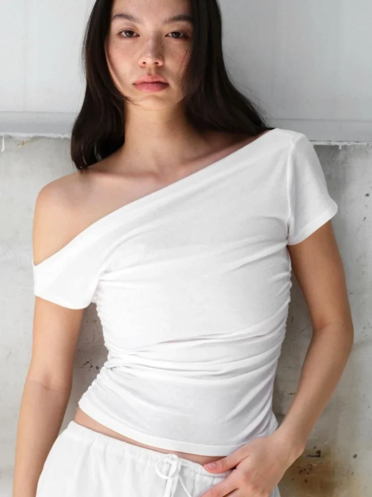 Asymmetric Off-Shoulder Top - Livellia