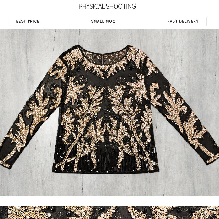 Sequin Mesh Top - Livellia