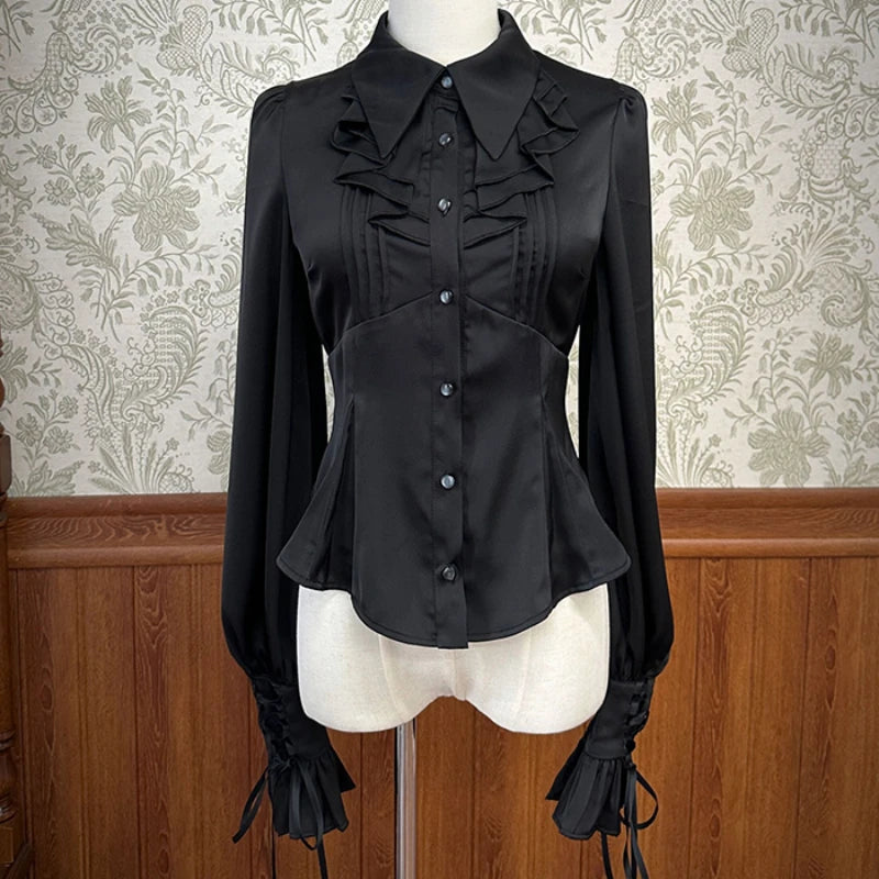 Victorian Princess Ruffle Blouse - Livellia
