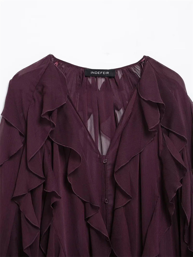 Whisper Ruffle Top - Livellia
