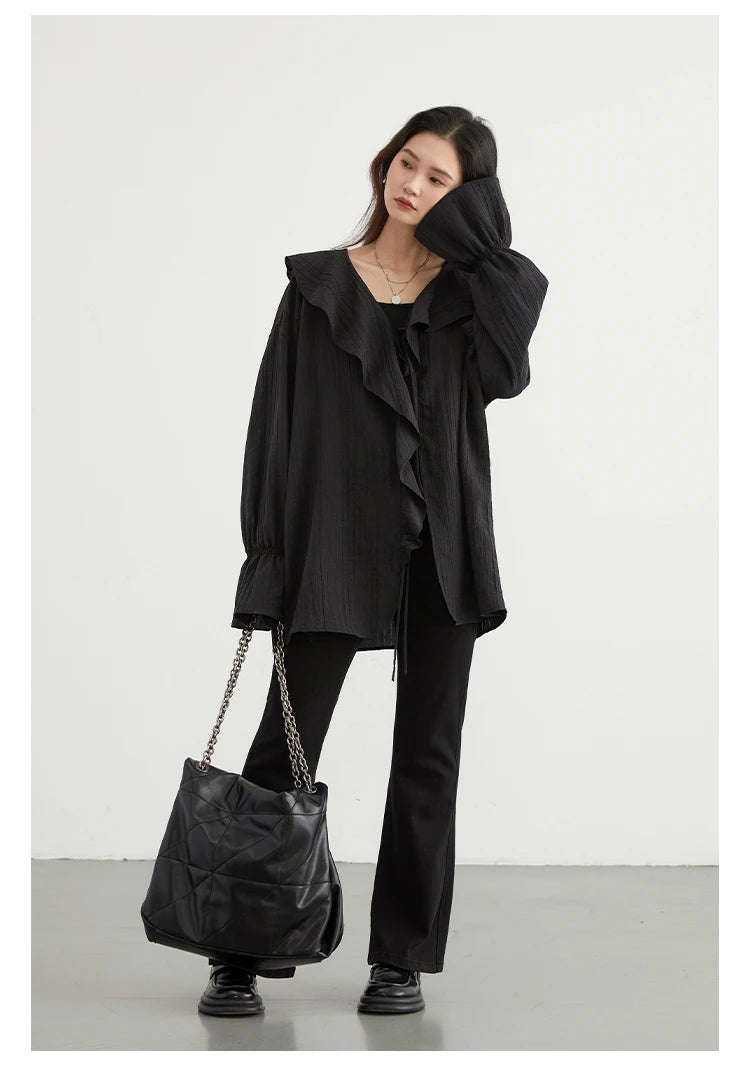 Boho Ruffle V‑Tie - Livellia