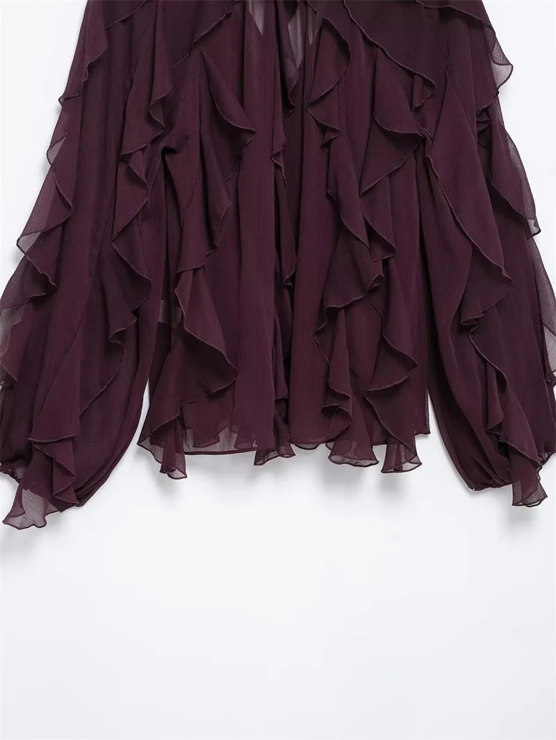 Whisper Ruffle Top - Livellia