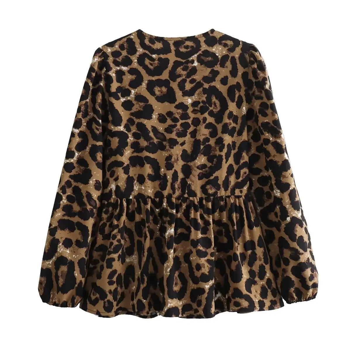 Vintage Puff Sleeve Ruffle Blouse - Livellia
