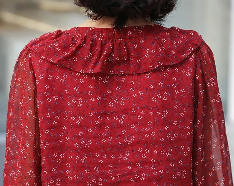 Blossom Puff Blouse - Livellia