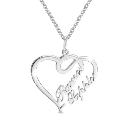 Elegant Name Heart Pendant