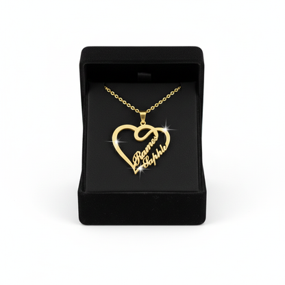 Elegant Name Heart Pendant