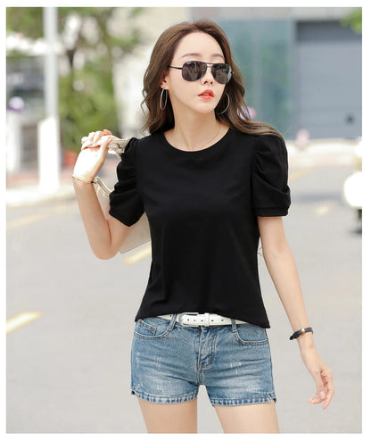 Harajuku Puff Knit Tee - Livellia