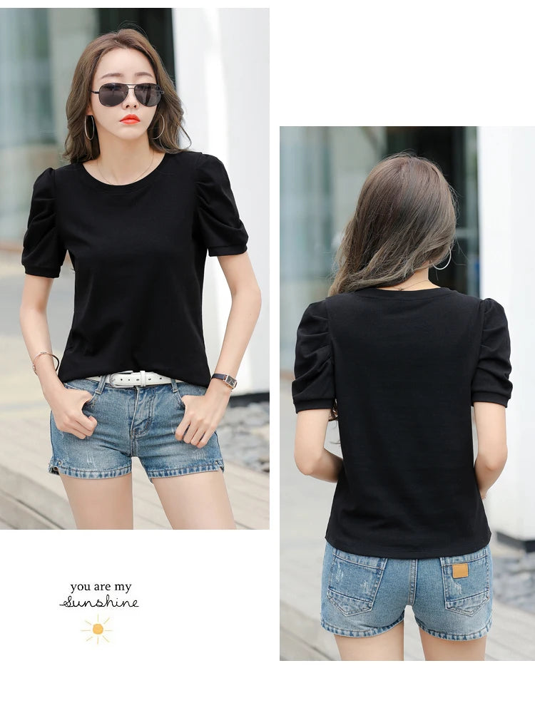 Harajuku Puff Knit Tee - Livellia