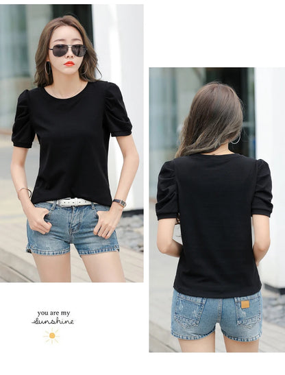 Harajuku Puff Knit Tee - Livellia