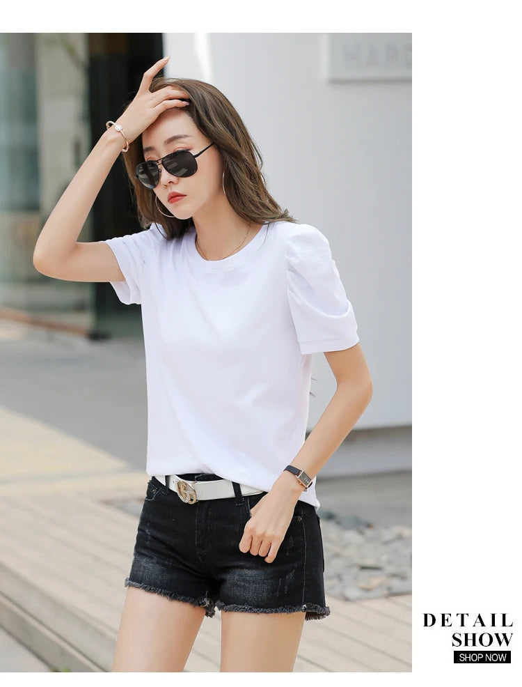 Harajuku Puff Knit Tee - Livellia