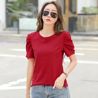 Harajuku Puff Knit Tee - Livellia