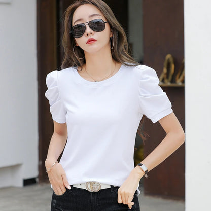 Harajuku Puff Knit Tee - Livellia
