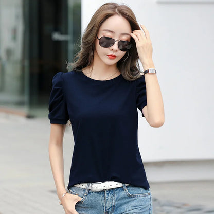 Harajuku Puff Knit Tee - Livellia
