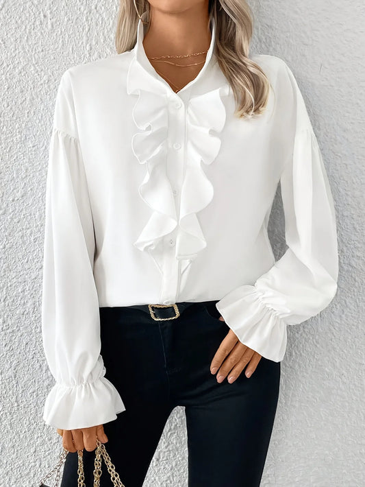 Whisper Collar Blouse - Livellia