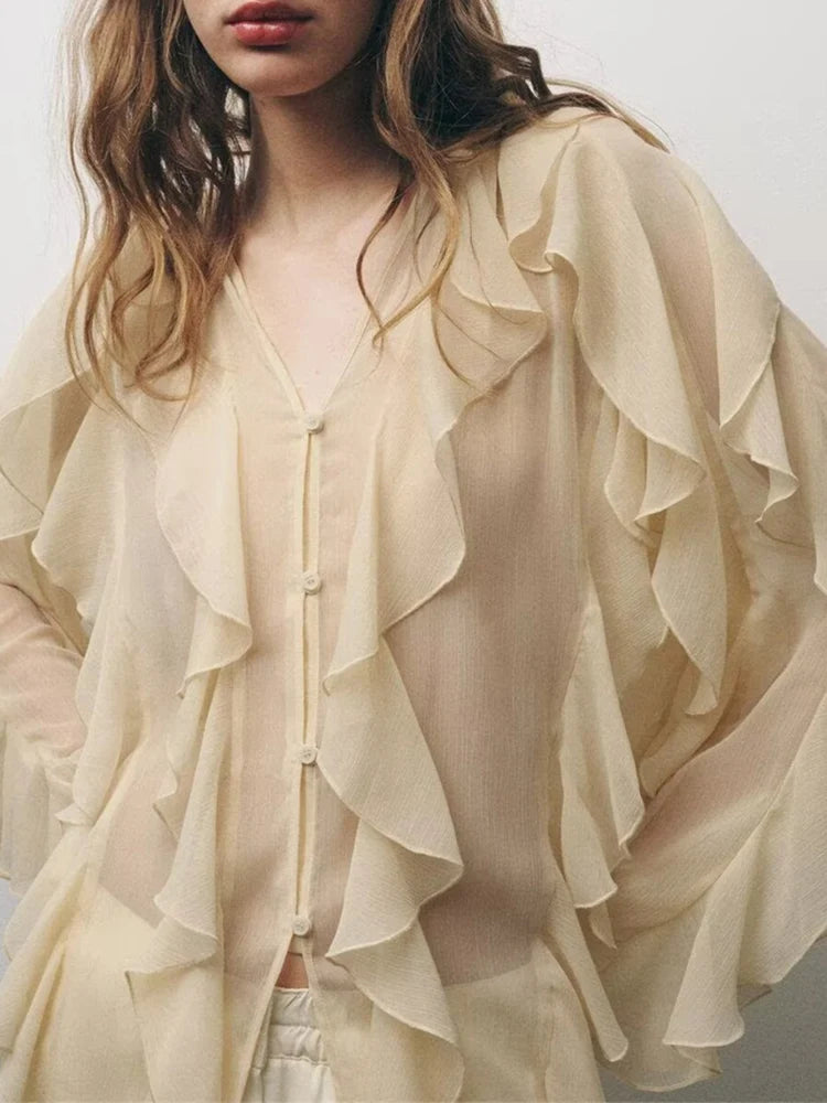 Whisper Ruffle Top - Livellia