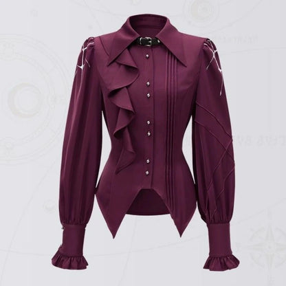 Victorian Gothic Lolita Ruffle Blouse - Livellia