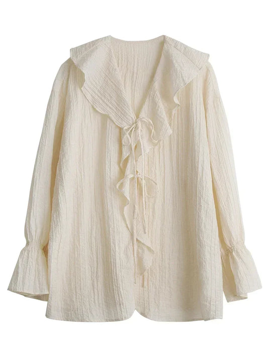 Boho Ruffle V‑Tie - Livellia