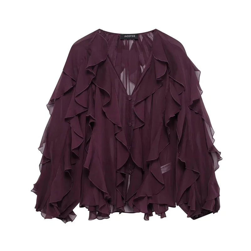 Whisper Ruffle Top - Livellia