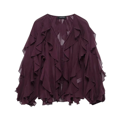 Whisper Ruffle Top - Livellia