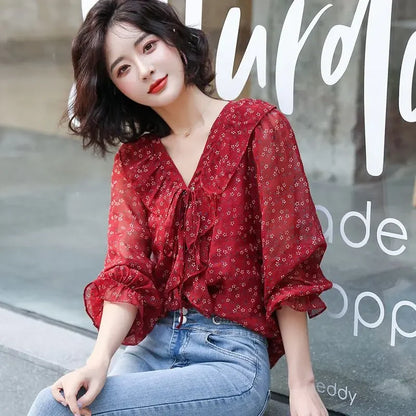 Blossom Puff Blouse - Livellia