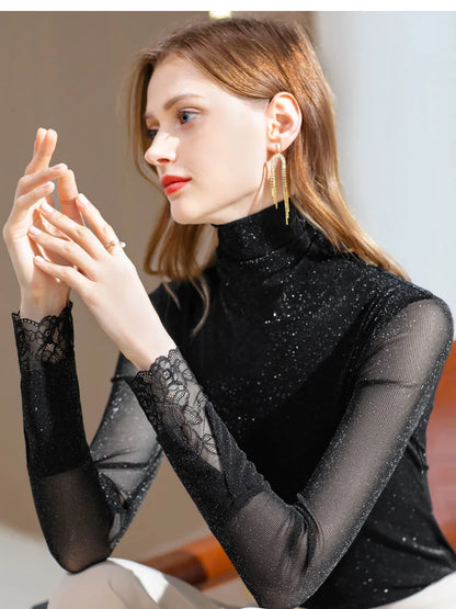 Lace Mesh Top - Livellia