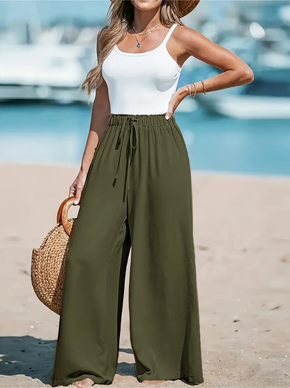All-Season Flow Wide-Leg Trousers - Livellia