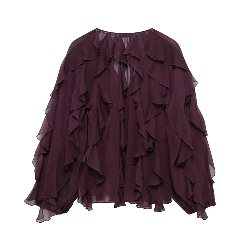 Whisper Ruffle Top - Livellia