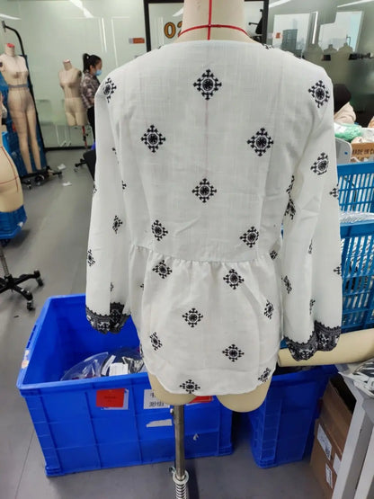 Boho Print Blouse - Livellia