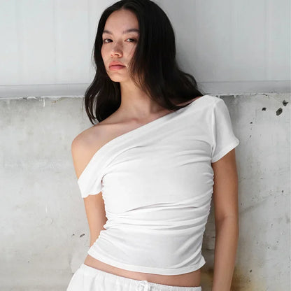 Asymmetric Off-Shoulder Top - Livellia