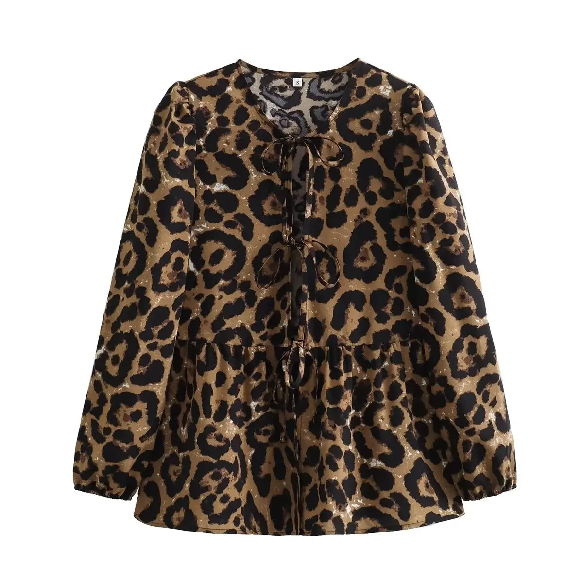 Vintage Puff Sleeve Ruffle Blouse - Livellia