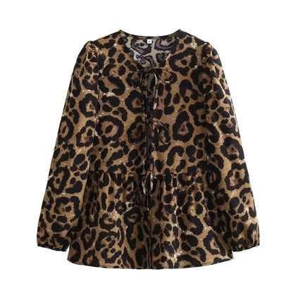 Vintage Puff Sleeve Ruffle Blouse - Livellia