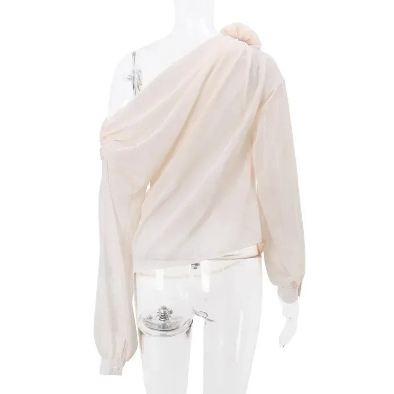 Elegant Corset Flower Blouse - Livellia