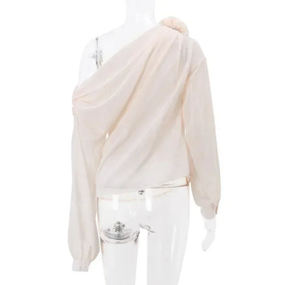 Elegant Corset Flower Blouse - Livellia