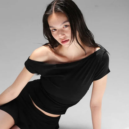 Asymmetric Off-Shoulder Top - Livellia
