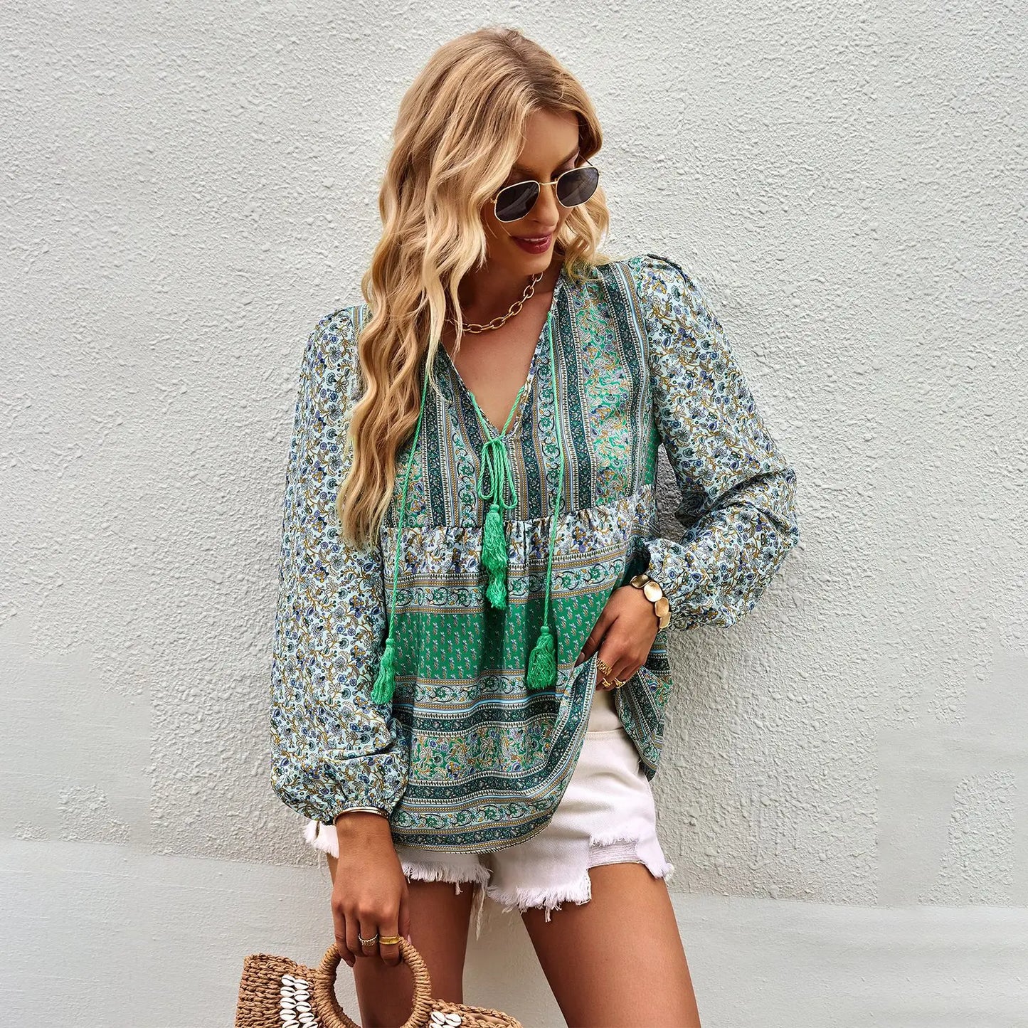 Boho Blossom Blouse - Livellia