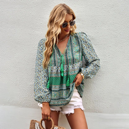 Boho Blossom Blouse - Livellia
