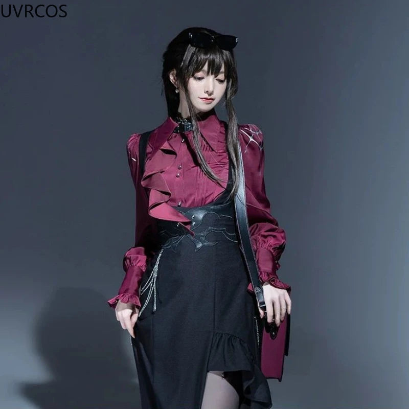 Victorian Gothic Lolita Ruffle Blouse - Livellia