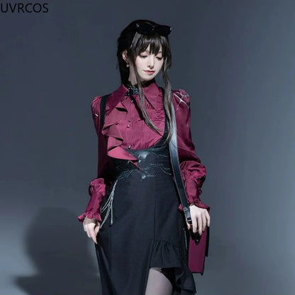 Victorian Gothic Lolita Ruffle Blouse - Livellia