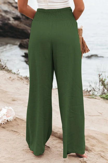Coastal Breeze Wide-Leg Trousers - Livellia