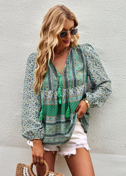 Boho Blossom Blouse - Livellia