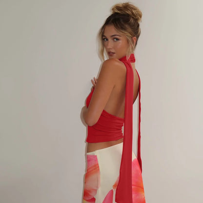 Urban Scarf Halter Tank - Livellia
