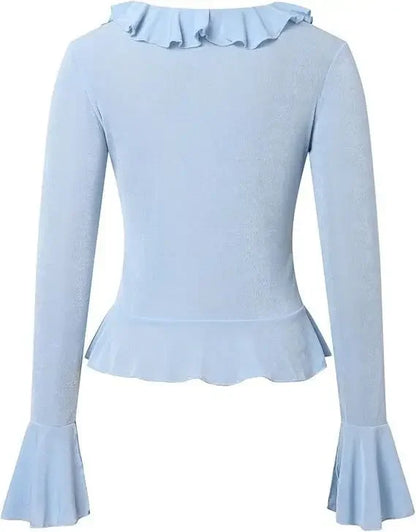 Boho Ruffle Draw Tee - Livellia