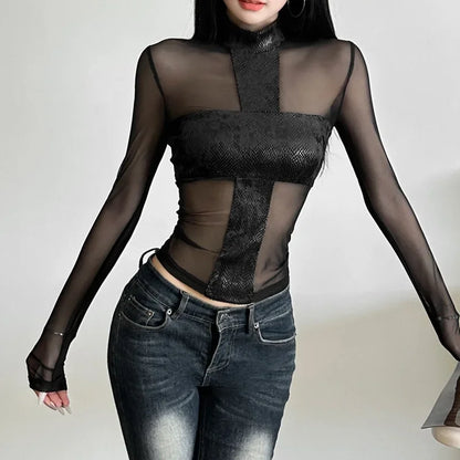 Mesh Edge Top - Livellia