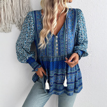 Boho Blossom Blouse - Livellia