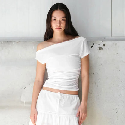 Asymmetric Off-Shoulder Top - Livellia